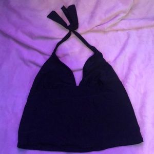black swimsuit top. good condition